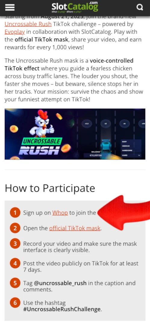 Descubre el Miedo al Rollo en Uncrossable Rush, un Juego de Azar Emocionante